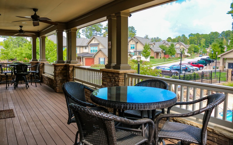 Resident patio at Chapel Watch Village