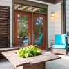 Outdoor patio with seating