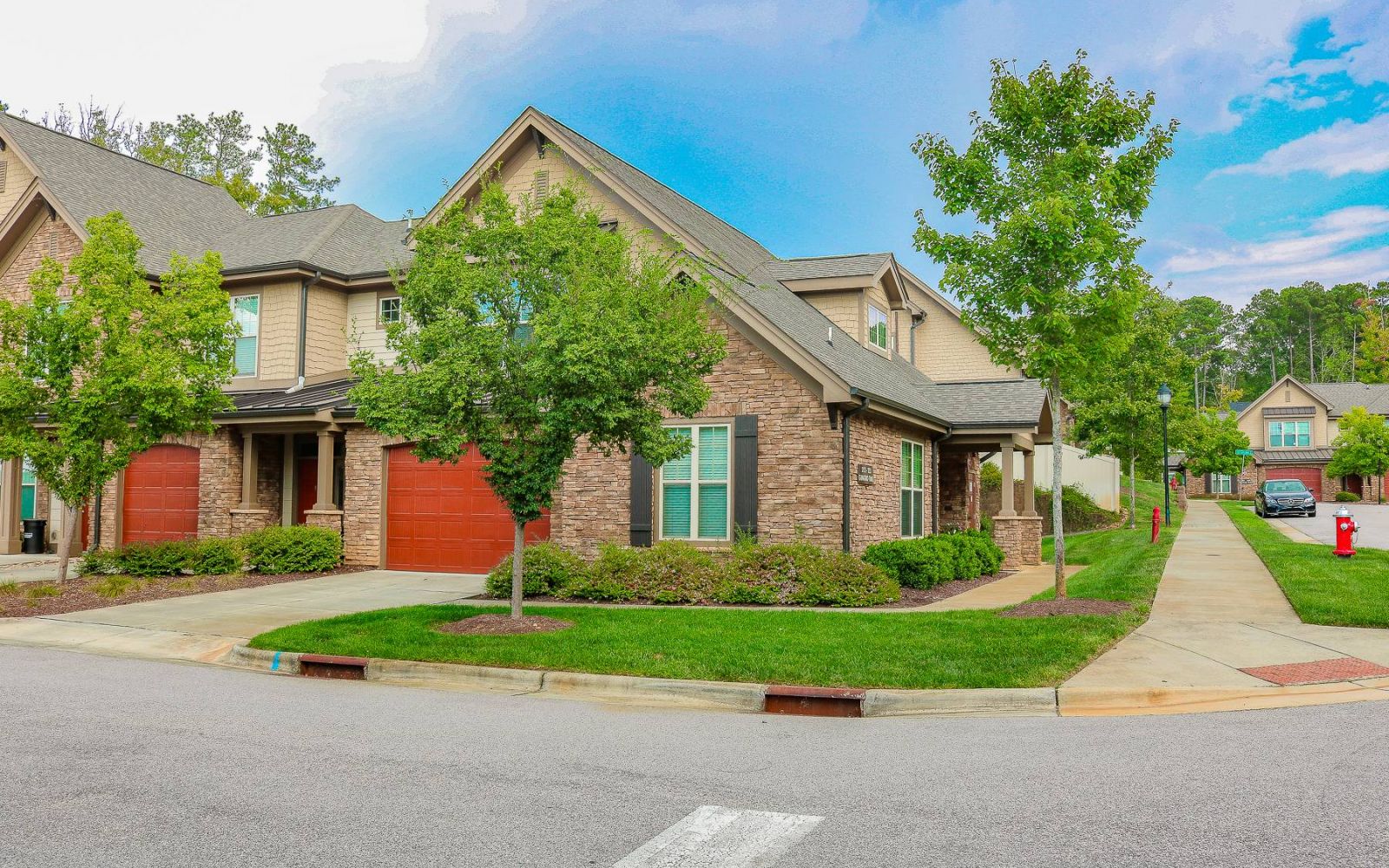 The Townhomes at Chapel Watch Village community exterior